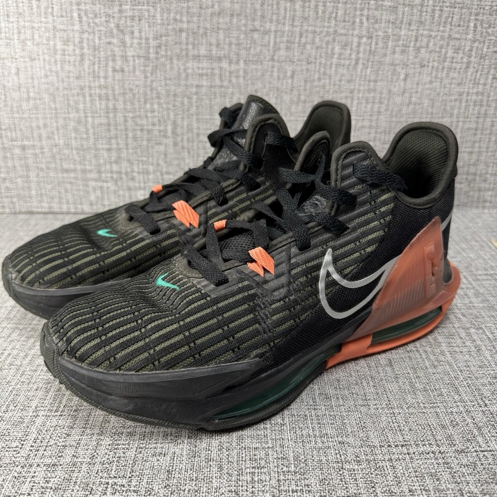 Nike LeBron Witness 6 Black Sequoia Crimson Pulse Sneakers CZ4052-001 Mens 7.5